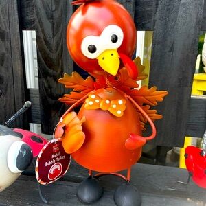 NWT Tabletop Turkey Bobble Head 15” fall decor